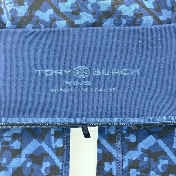 Tory Burch Seamless Legging XS Prismatic T Monogram Jacquard High Waist Italy - Picture 6 of 11